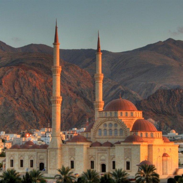 Mosque at sunset