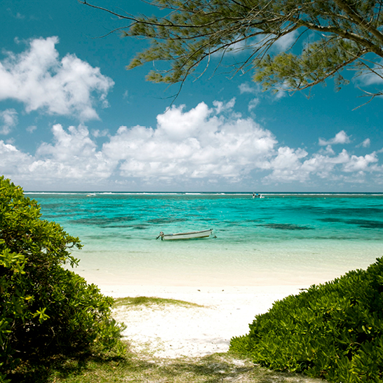 Maurice, Maurice oriental, Belle Mare, Front de mer de la côte est.